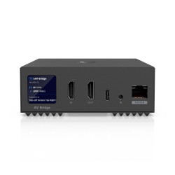 Transceiver Audio/Video AV-over-IP 4K60 HDMI și XLR UniFi Ubiquiti Enterprise, PoE+, EAV-Bridge
